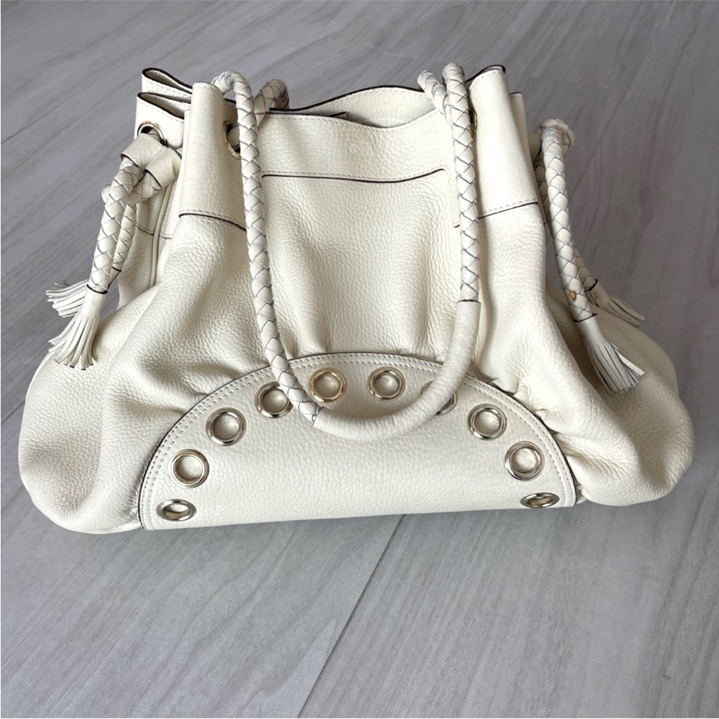 Anya Hindmarch Cream Leather Purse. Gorgeous!!